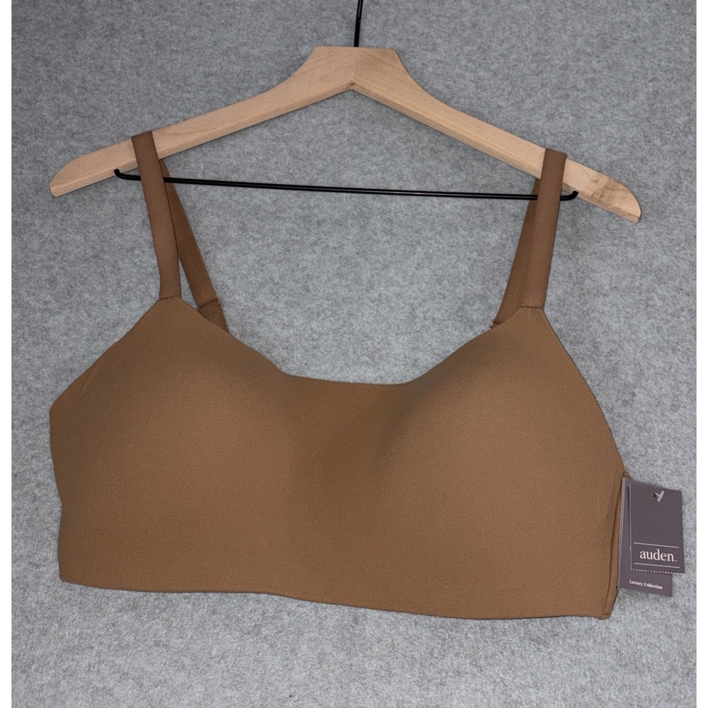 Auden LUXE STRETCH Lightly Line Bra Bralette In Caramel - Women's Size XXL